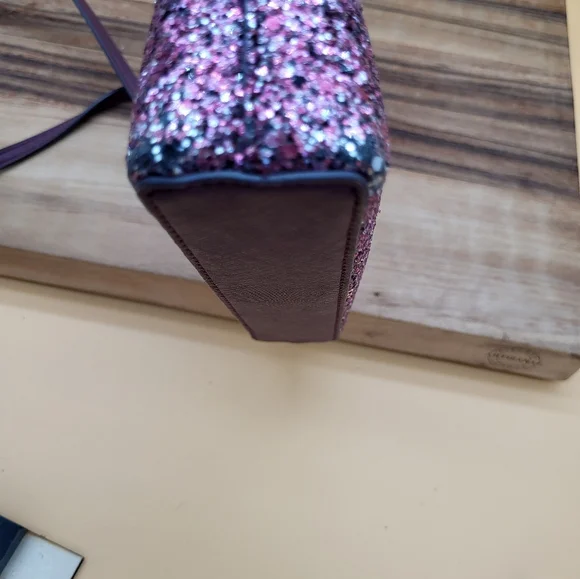 Kate Spade Burgundy and Pink Glitter Bag - Picture 6 of 7
